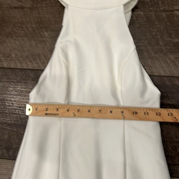 NWOT Lulus Ivory Halter Bodycon Maxi Dress with Back Neck Bow Size XXS - Picture 5 of 12